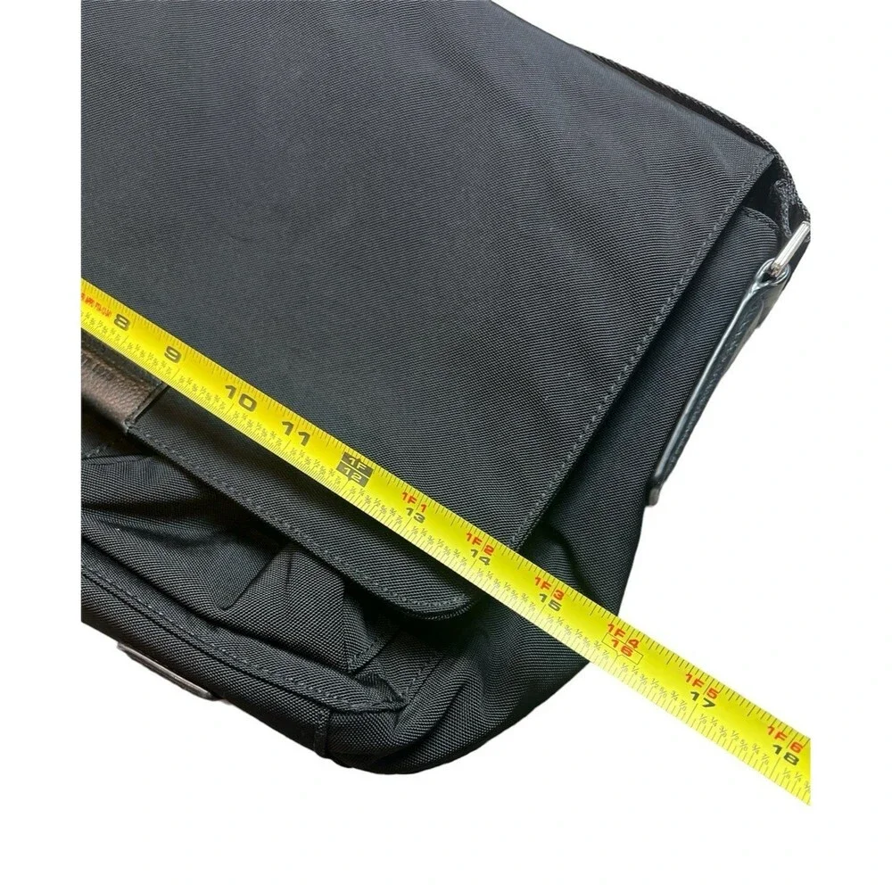 Banana Republic Nylon Leather Messenger Bag